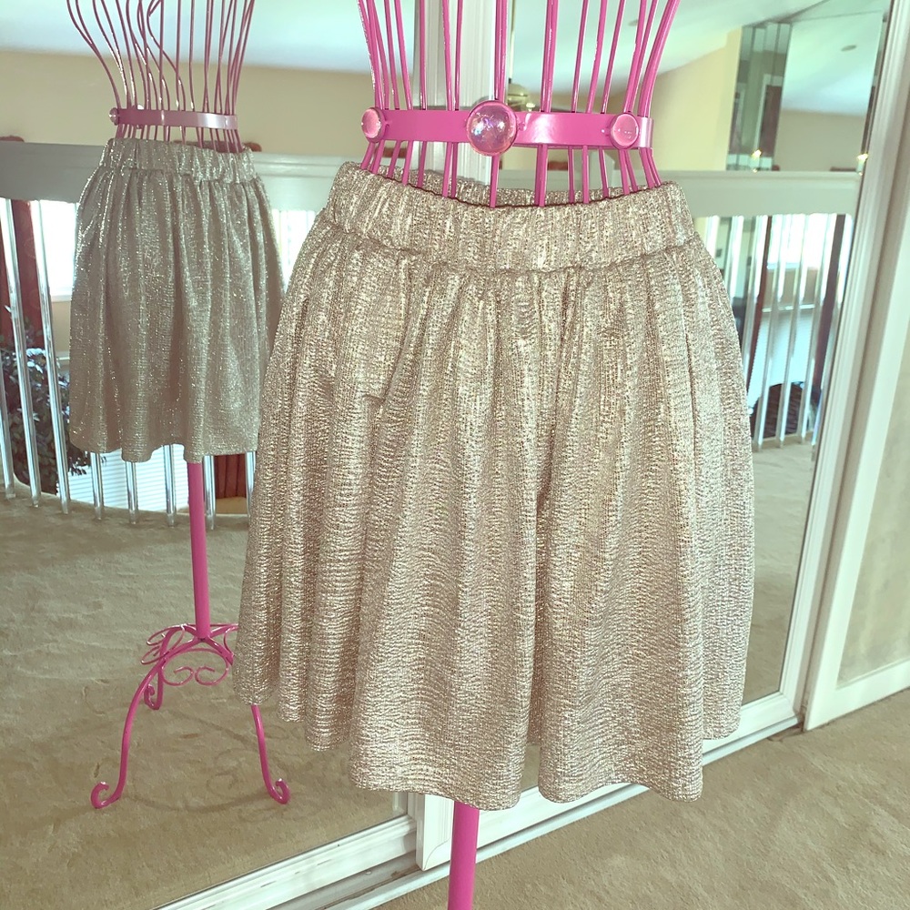 NWOT Aeropostale Womens Gold Metallic StretchWaist